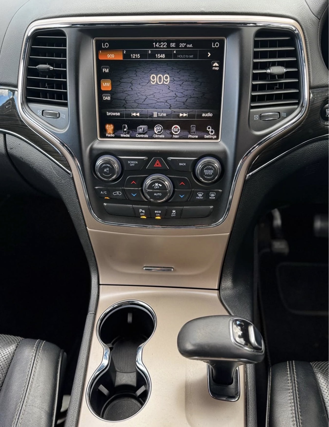 Infotainment and climate controls
