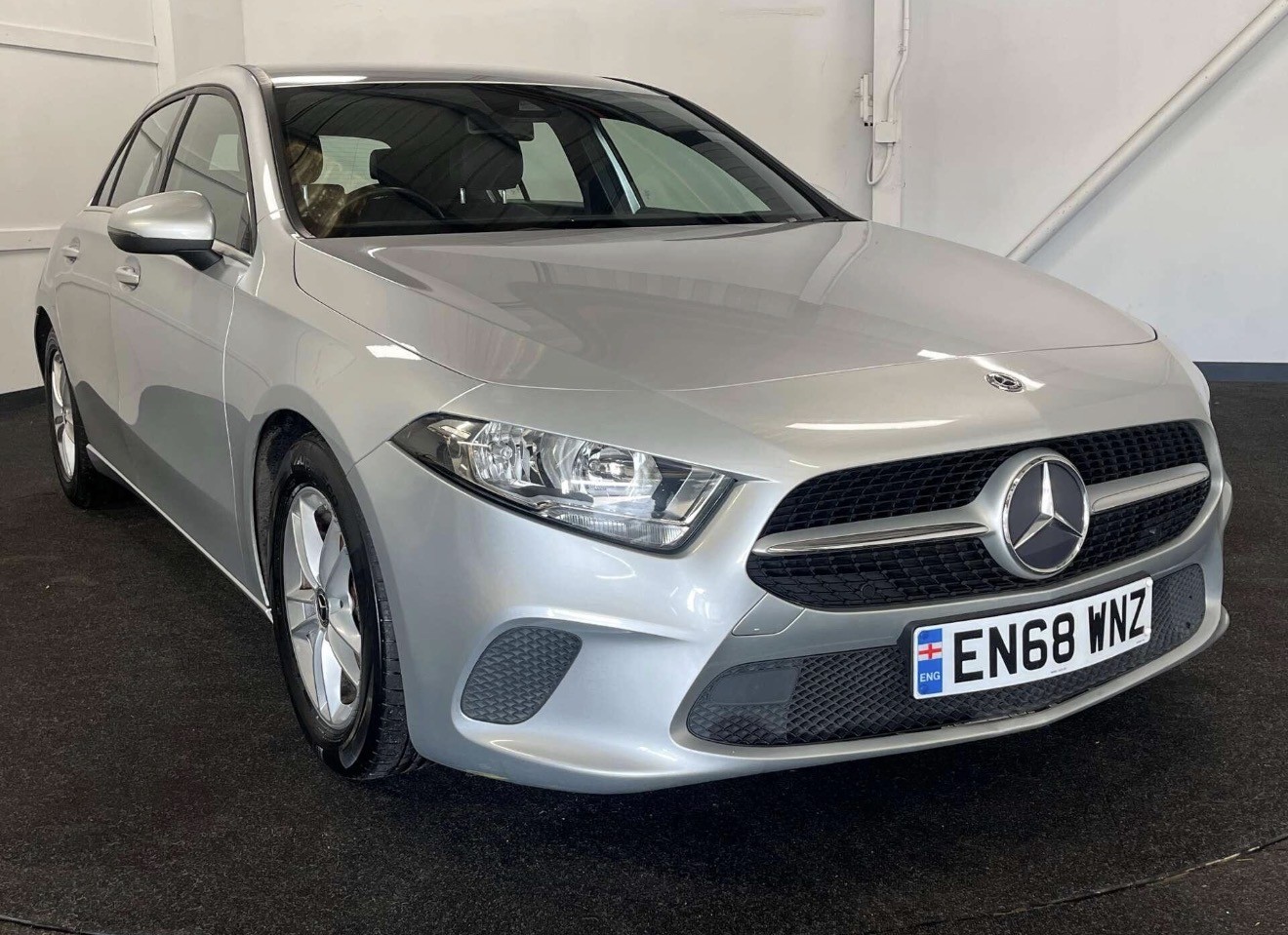 2018 Mercedes-Benz A-Class — front three-quarter view
